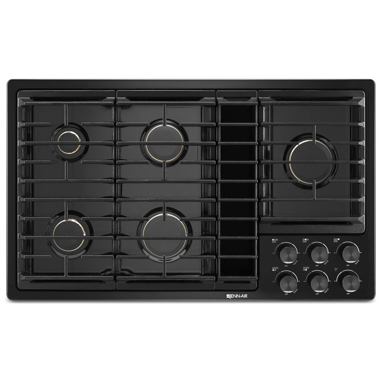 JennAir JGD3536GB 36” JX3™ Gas Downdraft Cooktop with 17,000 BTU UltraHigh Output Burner